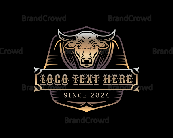 Bull Cattle Ranch Logo