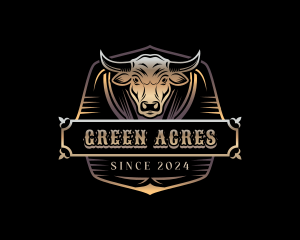 Bull Cattle Ranch logo design