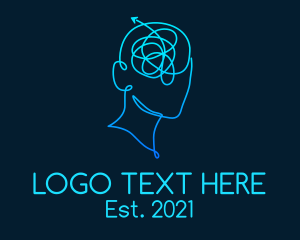 Human - Mental Healthcare Mind logo design