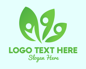 Green - Organic Yoga Wellness logo design