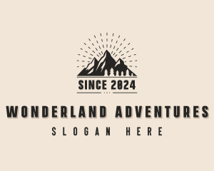 Nature Park Mountain logo design