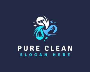 Cleaning Equipment Janitorial logo design