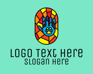 Mosaic - Stained Glass Veterinary logo design