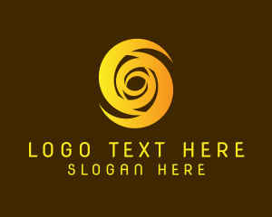 Storm - Spiral Swirl Letter S logo design