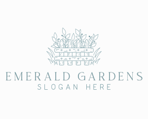 Backyard Garden Grass logo design