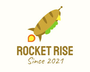Rocket Launch Sandwich  logo design