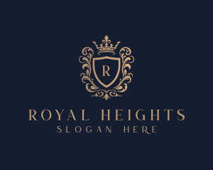 High End Crown Shield  logo design