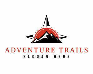 Mountain Climbing Navigation logo design