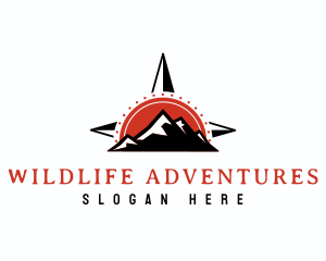 Mountain Climbing Navigation logo design