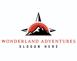 Mountain Climbing Navigation logo design