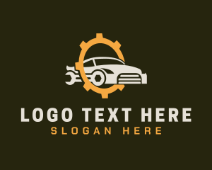 Machine - Cogwheel Wrench Car logo design