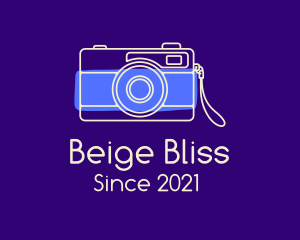 Beige - Beige Camera Line Art logo design