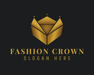 Gold Crown Box logo design