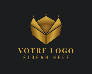 Industry - Gold Crown Box logo design