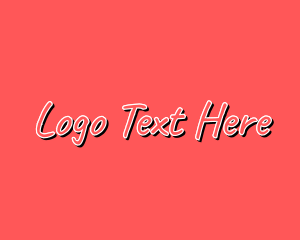 La - Nightclub Party Text Font logo design