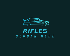 Sedan - Fast Racing Car logo design