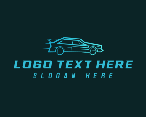 Auto - Fast Racing Car logo design