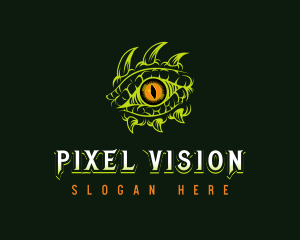 Dragon Eye Monster logo design