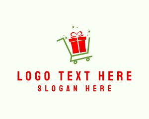 Season - Gift Box Cart logo design