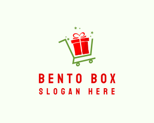 Gift Box Cart  logo design