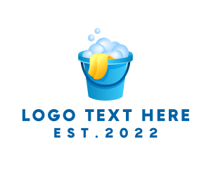 Utility - Housekeeping Cleaning Bucket logo design