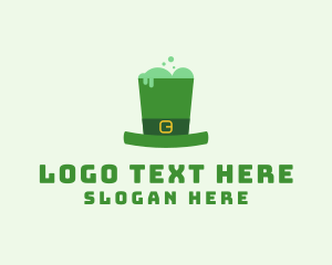 Lucky - Leprechaun Top Hat logo design