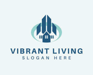 Living - Condominium Houses Realty logo design