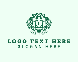 Plant - Shield Royal Snake logo design