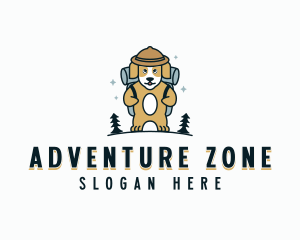 Adventure Camper Dog logo design