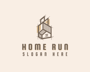 Real Estate Home Building logo design