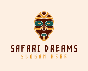 African - African Tribal Mask logo design