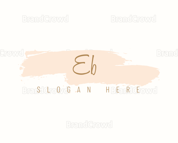 Beauty Watercolor Cursive Logo