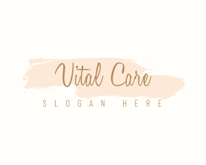 Beauty Watercolor Cursive Logo