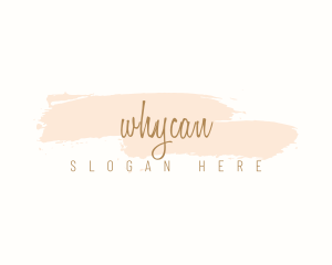 Beauty Watercolor Cursive Logo