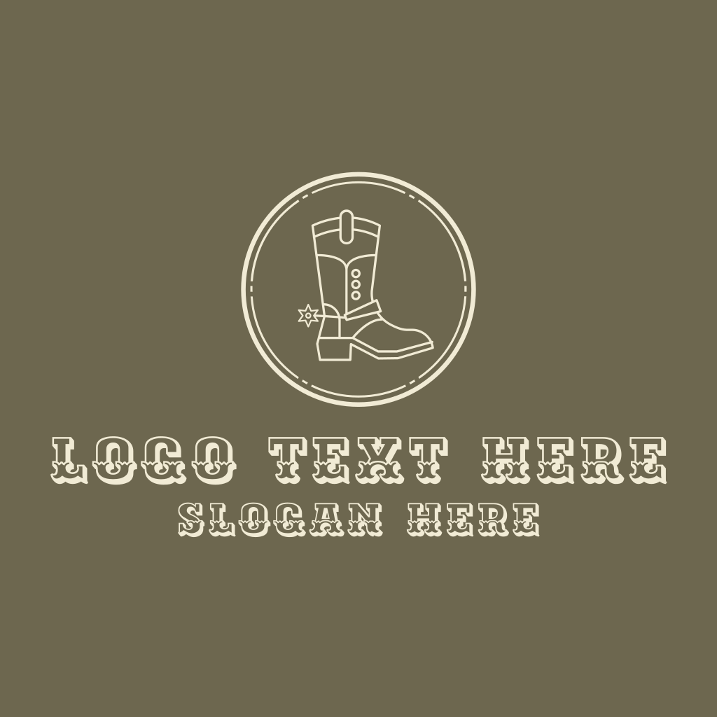 Western Cowboy Boot Logo | BrandCrowd Logo Maker