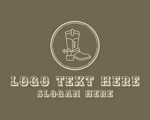 Outcast - Western Cowboy Boot logo design