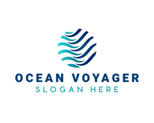 Wave Ocean Water logo design