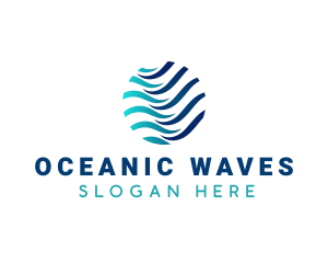 Wave Ocean Water logo design