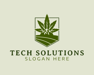 Hemp - Mountain Marijuana Farm logo design