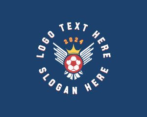 Soccer Sports Wings Logo