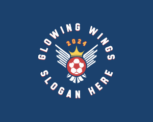 Soccer Sports Wings logo design