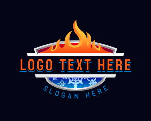 Circulation - Ice Fire Thermal logo design