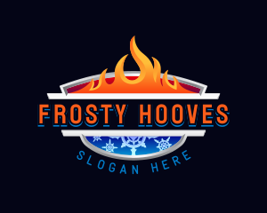 Ice Fire Thermal logo design