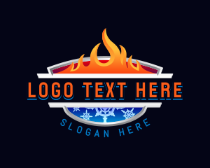 Gradient - Ice Fire Thermal logo design