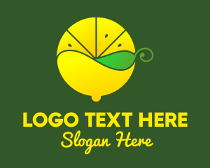 Refreshment - Lemon Tea Leaf logo design