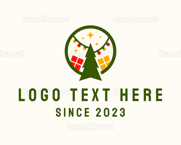 Christmas Season Decoration Logo