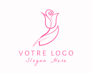 Rose Flower Fragrance Logo