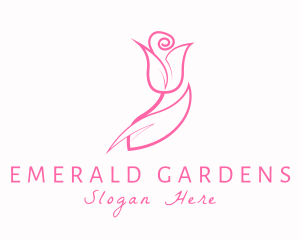 Rose Flower Fragrance logo design