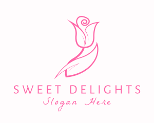 Rose Flower Fragrance logo design