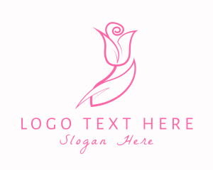 Cosmetic - Rose Flower Fragrance logo design